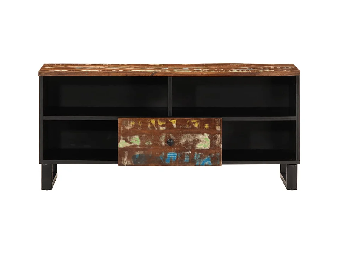 Mordan  Meuble TV 100x33x46 cm bois de récupération et d'ingénierie