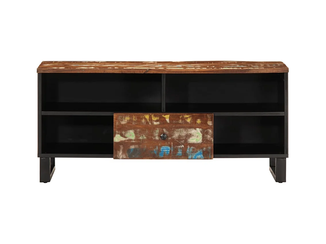 Mordan  Meuble TV 100x33x46 cm bois de récupération et d'ingénierie
