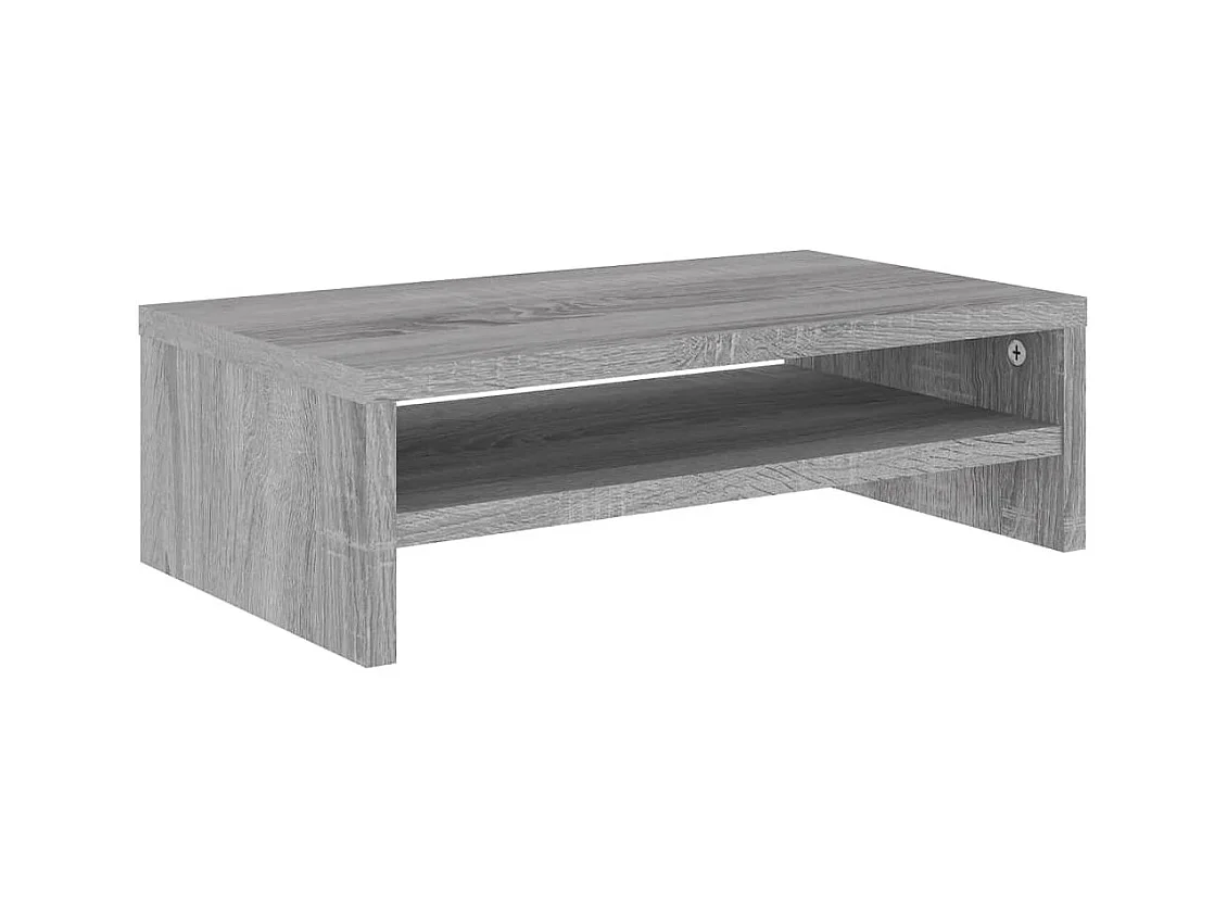 Prolenta Premium -  Soporte de monitor madera contrachapada gris Sonoma 42x24x13 cm