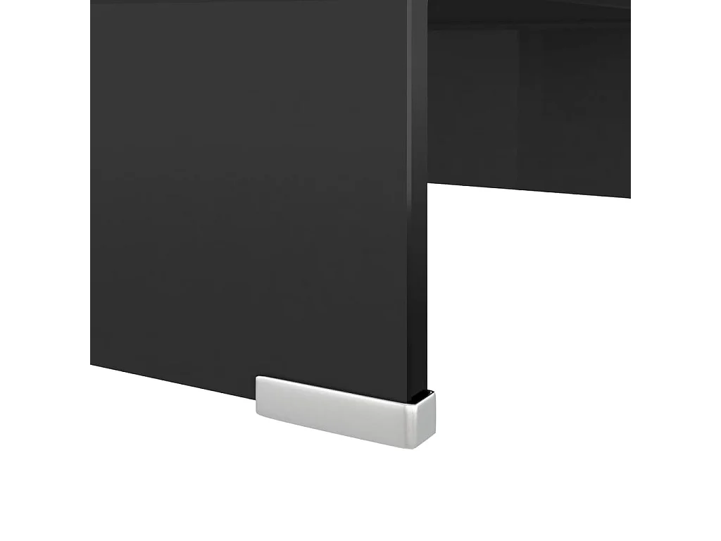 Fall River  Meuble TV/support pour moniteur 40x25x11 cm verre noir