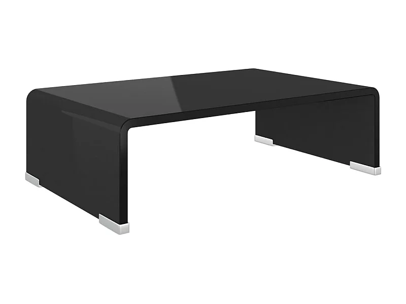 Fall River  Tv-meubel/monitorverhoger zwart 40x25x11 cm glas