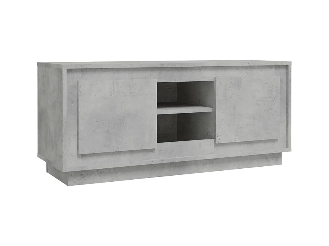 Kedron  Mueble de TV madera contrachapada gris hormigón 102x35x45 cm