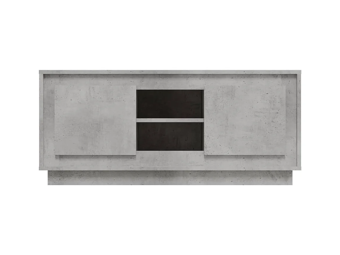 Kedron  Mueble de TV madera contrachapada gris hormigón 102x35x45 cm