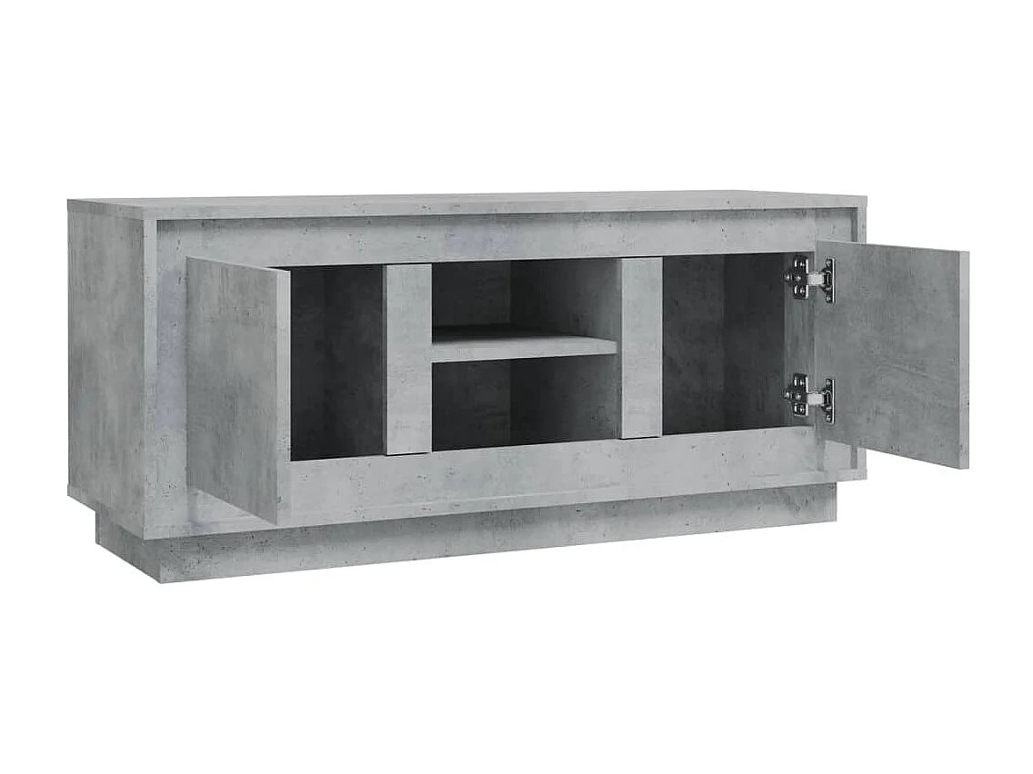 Kedron  Mueble de TV madera contrachapada gris hormigón 102x35x45 cm