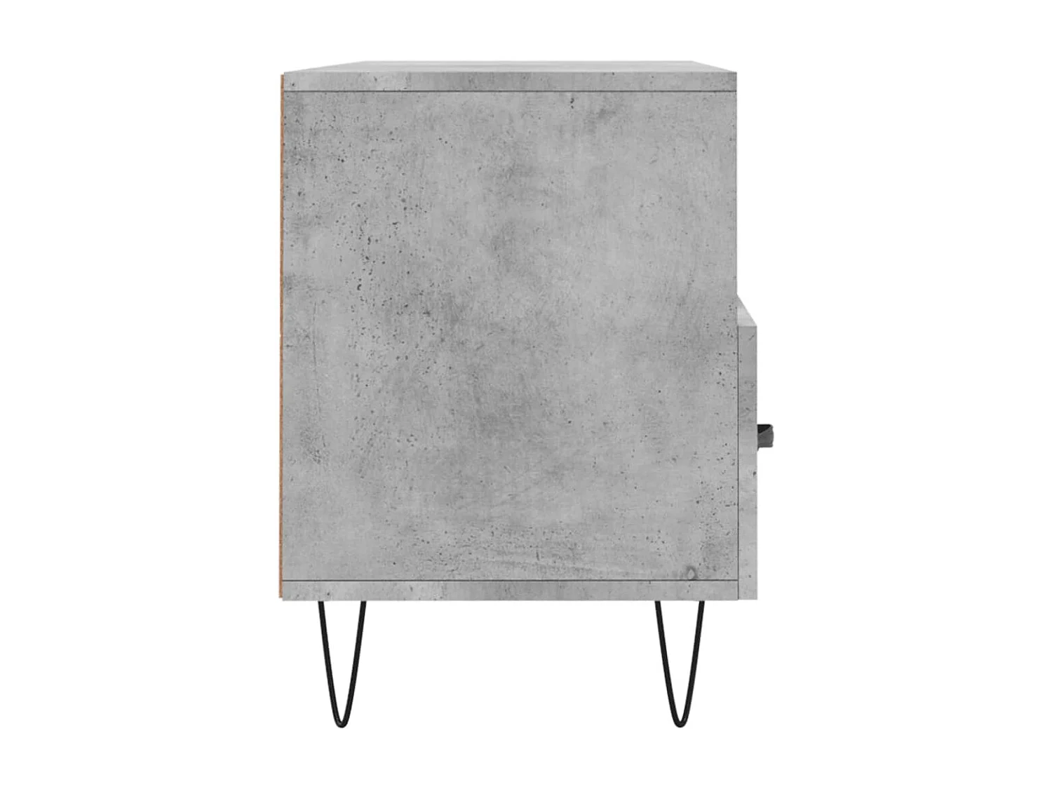 Juana Fernanda  Meuble TV gris béton 102x36x50 cm bois d'ingénierie