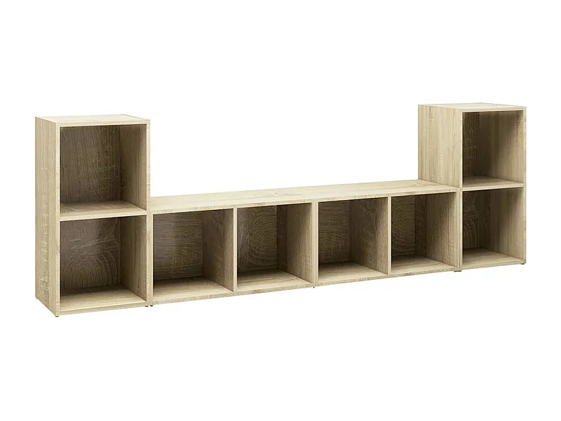 Blessington  Meubles TV 4 pcs Chêne sonoma 72x35x36,5 cm Bois d'ingénierie