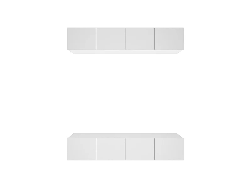 Assumption  Tv-meubels 4 st 80x30x30 cm bewerkt hout wit