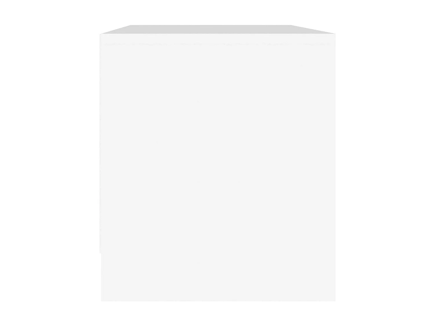 Bay Village  Meuble TV Blanc 90x35x40 cm Bois d'ingénierie