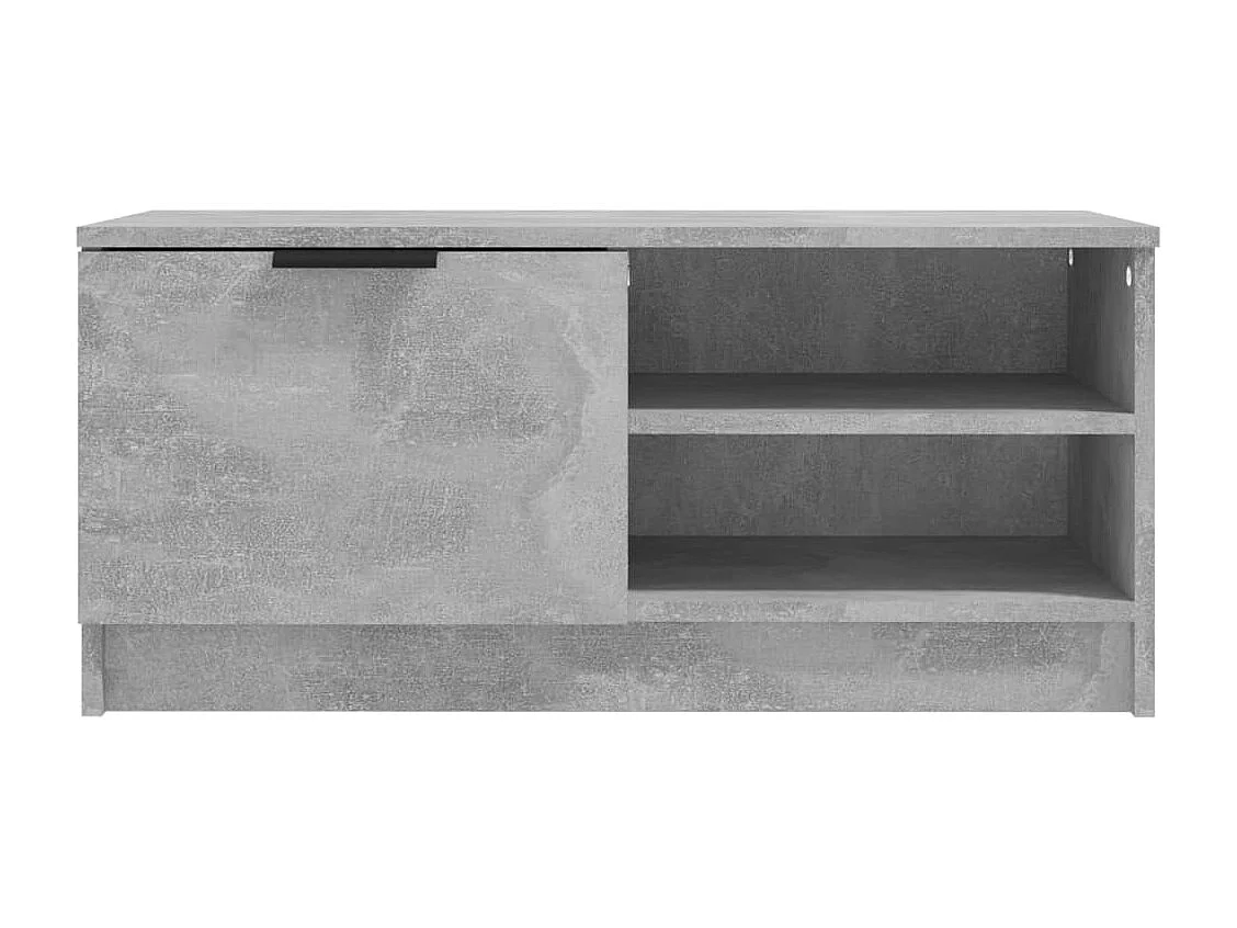 Bryvra  Meuble TV Gris béton 80x35x36,5 cm Bois d'ingénierie