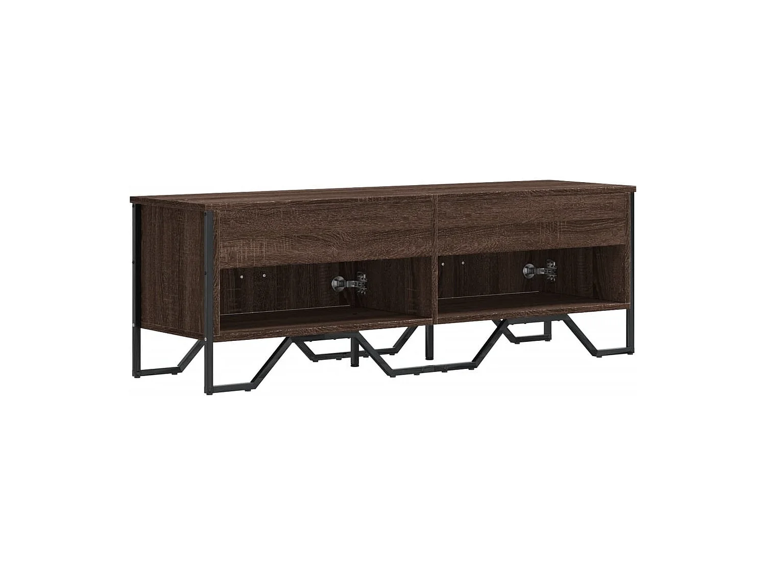 Yvan  Mueble de TV madera de ingeniería marrón roble 122x34x41 cm