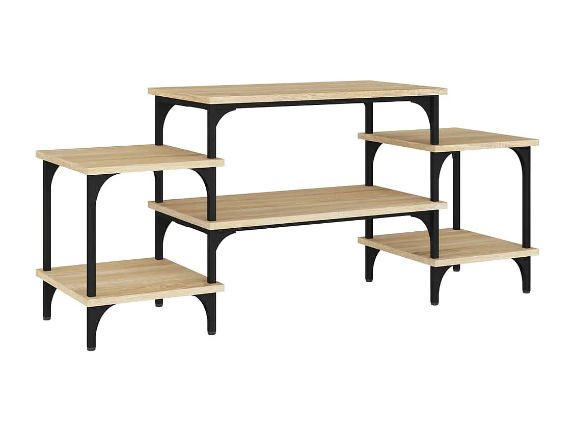 Rebecq  Meuble TV chêne sonoma 117x35x52 cm bois d'ingénierie