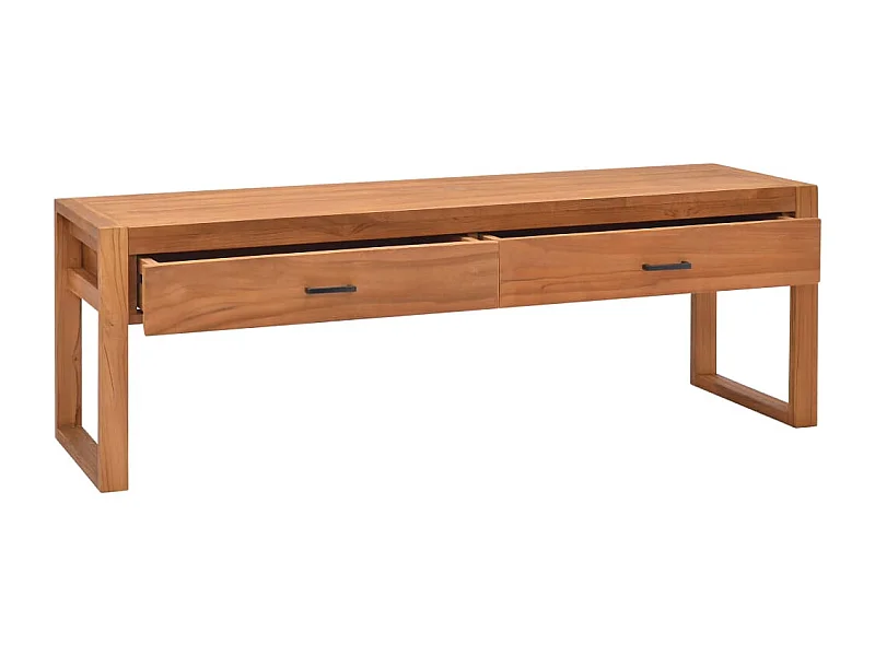 Cardington  Meuble TV 140x40x45 cm Bois de teck