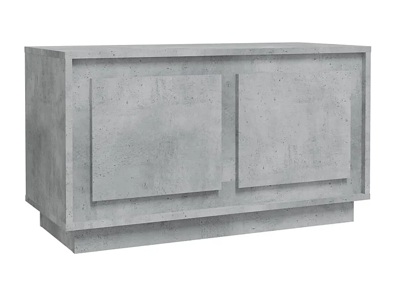Elendra  Meuble TV gris béton 80x35x45 cm bois d'ingénierie