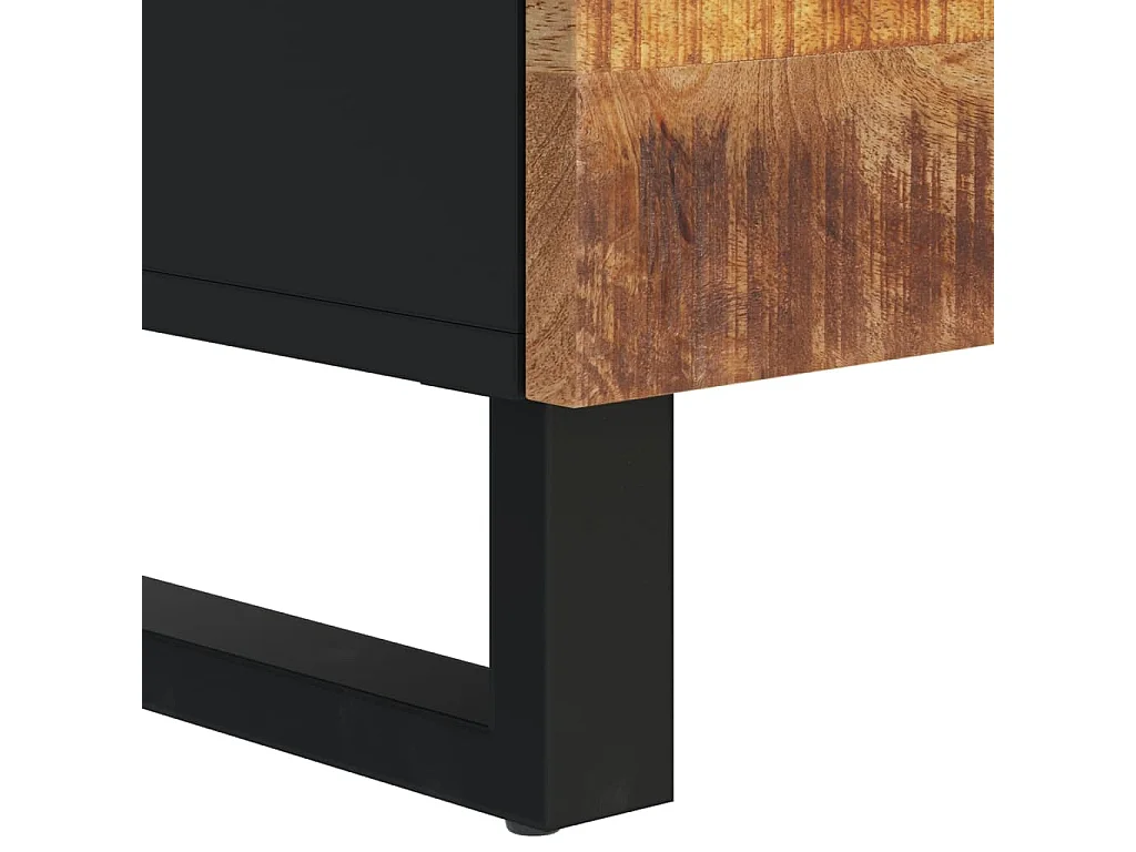 Bellport  Meuble TV 100x33x46 cm bois de manguier et d'ingénierie