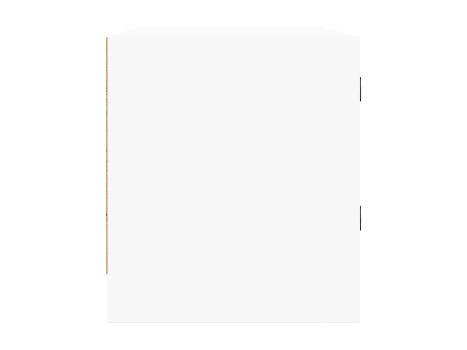 Ilgar  Meuble TV avec portes en verre blanc 102x37x42 cm