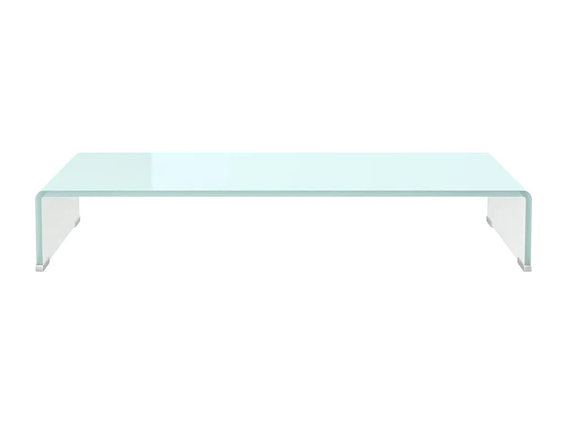 Fall River  Meuble TV/Support pour moniteur 80x30x13 cm verre vert