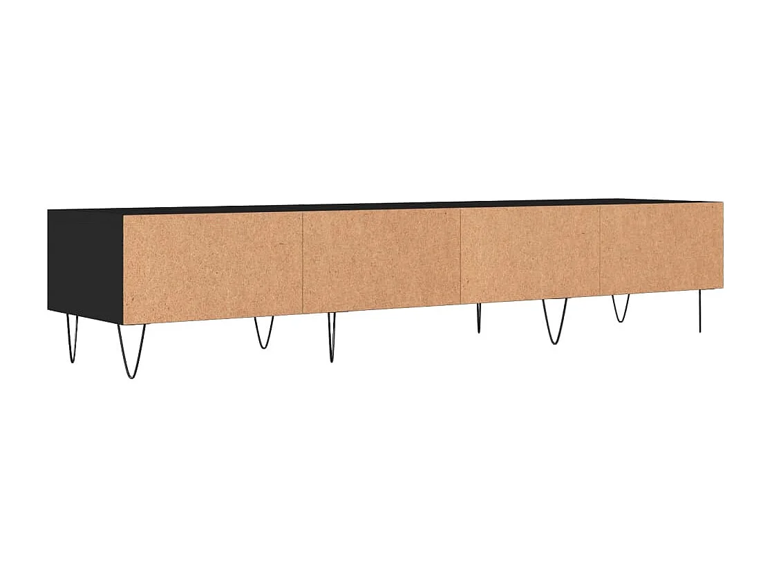 Eilve  Tv-meubel 150x36x30 cm bewerkt hout zwart