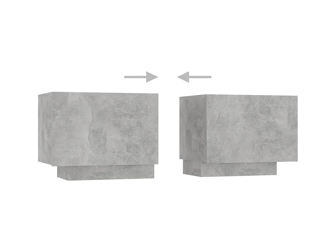 Wyandotte  Mueble para TV con luces LED gris hormigón 180x35x40 cm