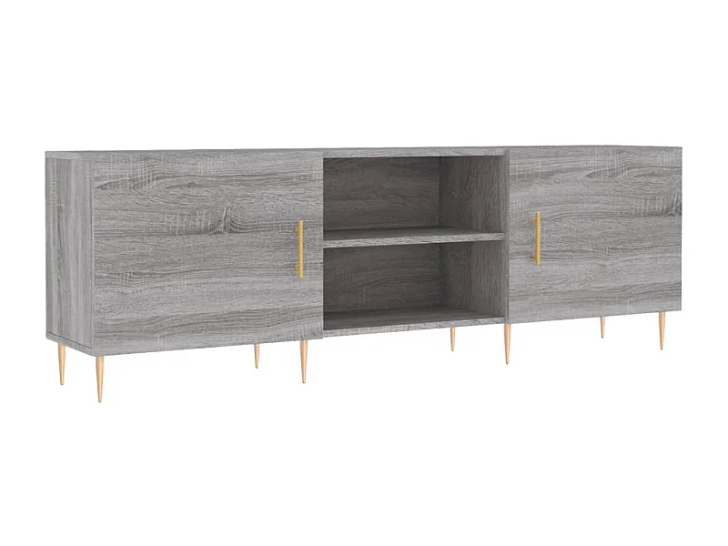 Hermanni  Meuble TV sonoma gris 150x30x50 cm bois d'ingénierie
