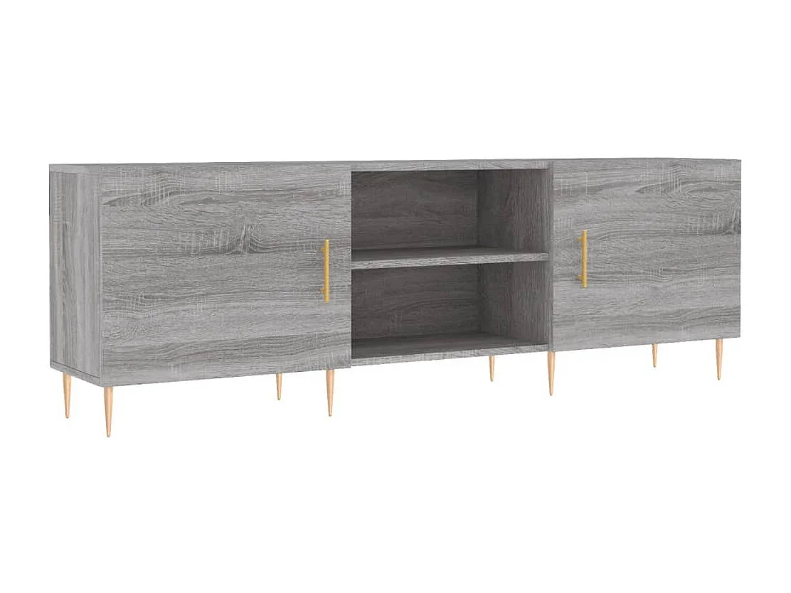 Hermanni  Tv-meubel 150x30x50 cm bewerkt hout grijs sonoma eikenkleurig