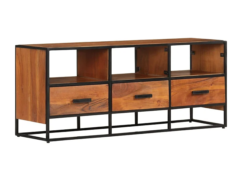 Luleå  Tv-meubel 110x30x45 cm massief acaciahout