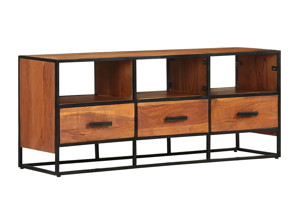 Luleå  Meuble TV 110x30x45 cm Bois d'acacia massif