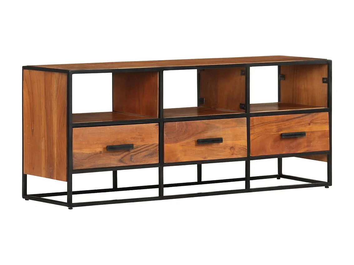 Luleå  Meuble TV 110x30x45 cm Bois d'acacia massif