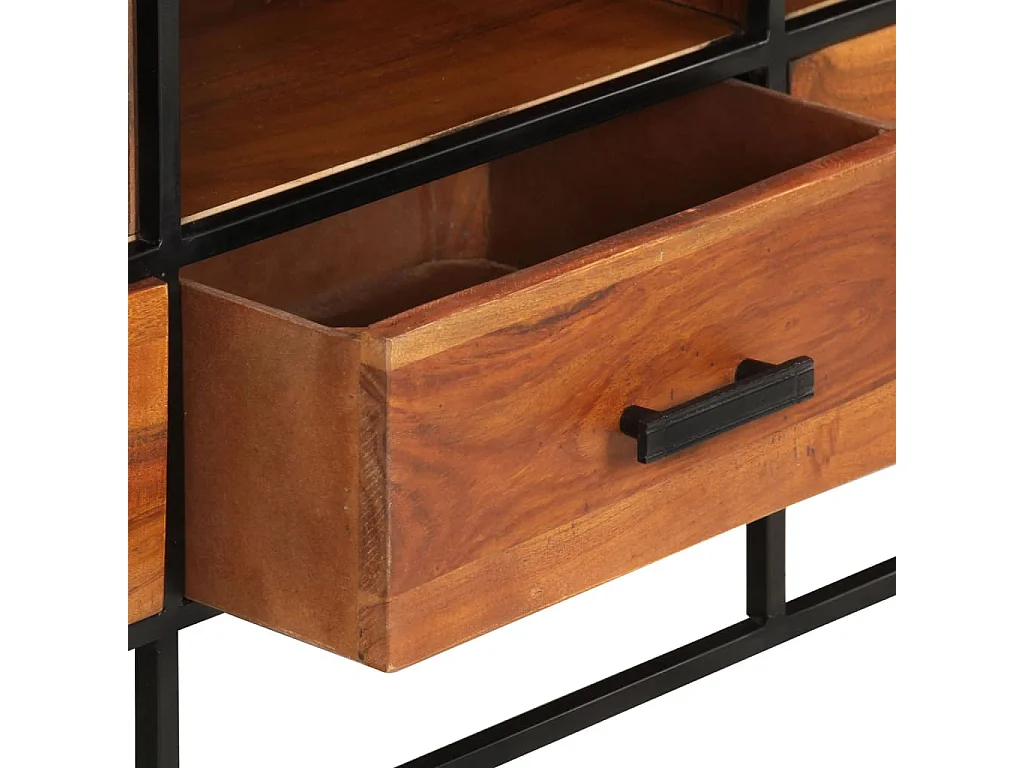 Luleå  Meuble TV 110x30x45 cm Bois d'acacia massif