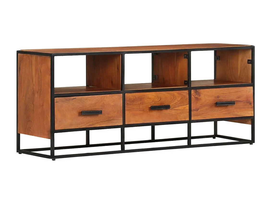 Luleå  Meuble TV 110x30x45 cm Bois d'acacia massif