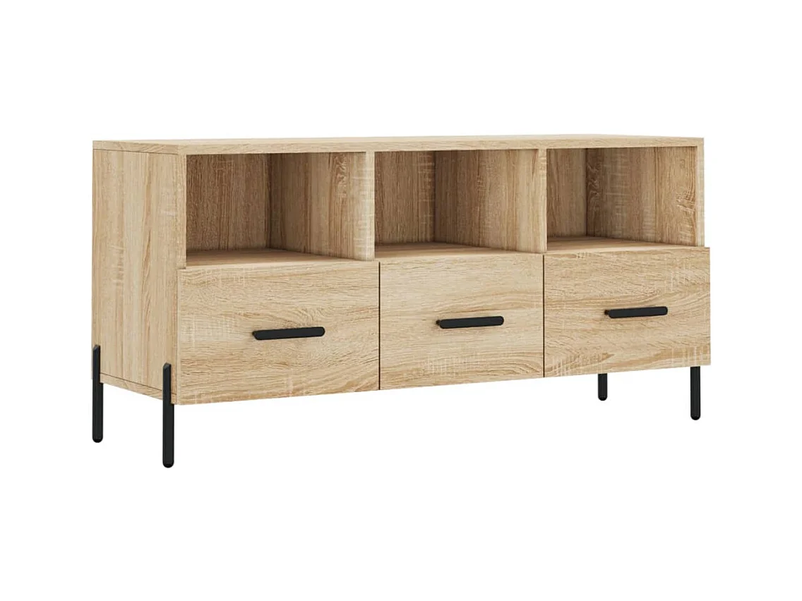 Abbeyfeale  Mueble de TV madera de ingeniería roble Sonoma 102x36x50 cm