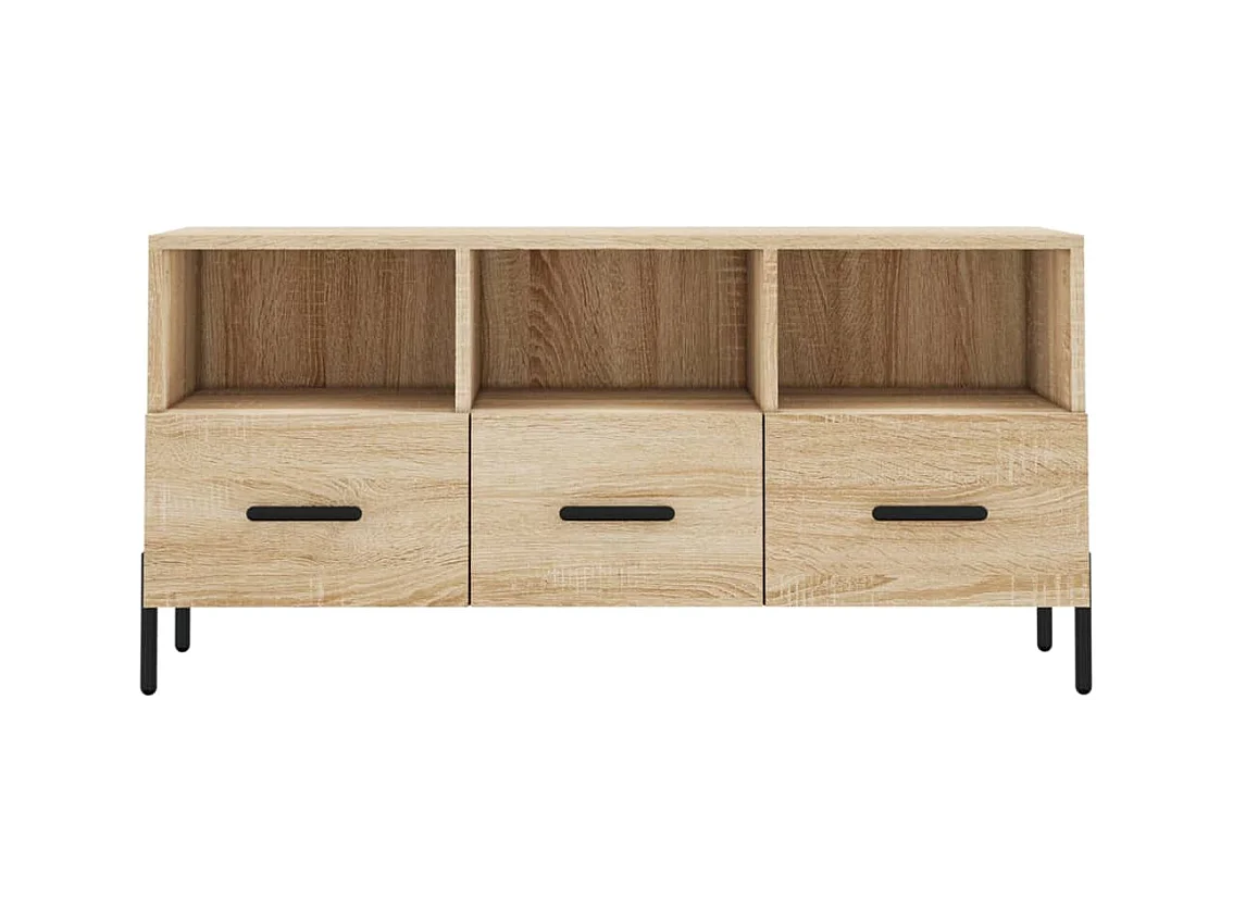 Abbeyfeale  Mueble de TV madera de ingeniería roble Sonoma 102x36x50 cm