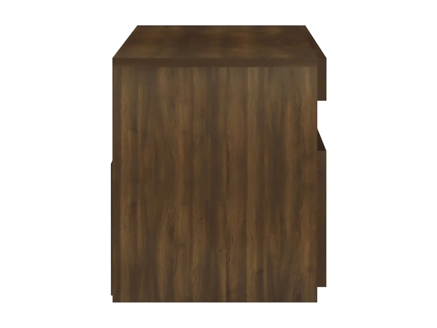 Ilion  Meuble TV avec lumières LED Chêne marron 75x35x40 cm