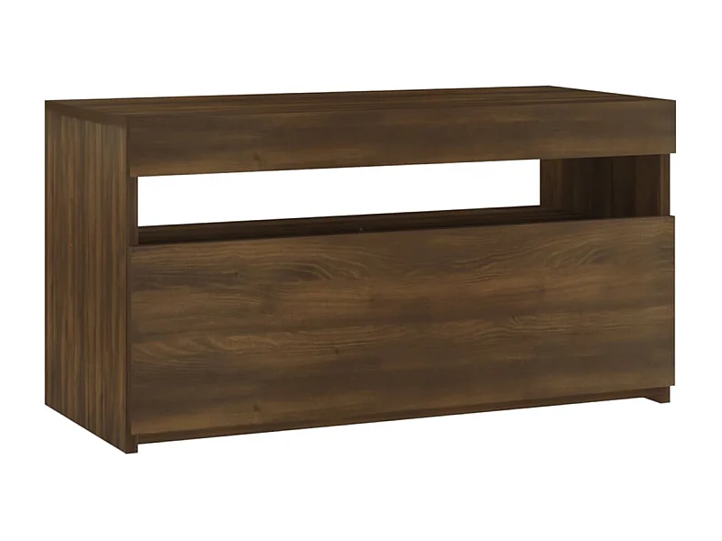 Ilion  Tv-meubel met LED-verlichting 75x35x40 cm bruin eikenkleur