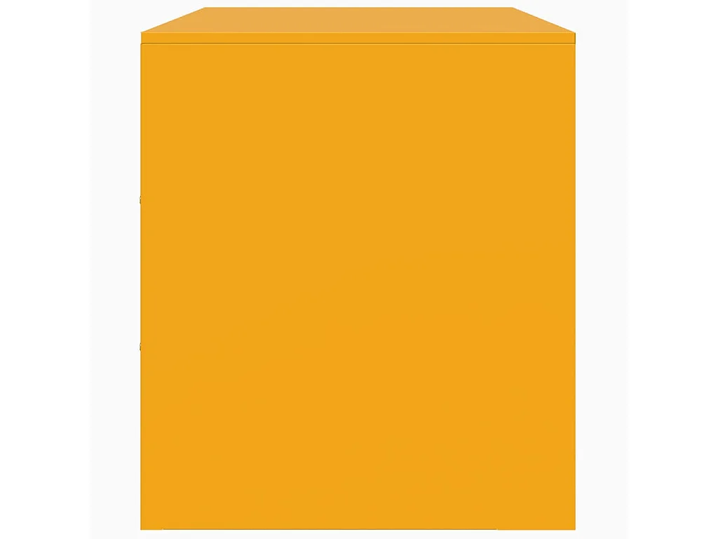 Castlerea  Meuble TV jaune moutarde 67x39x44 cm acier