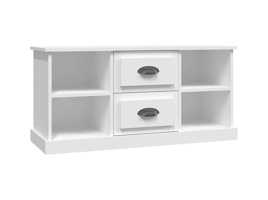 Dralinor  Tv-meubel 99,5x35,5x48 cm bewerkt hout wit