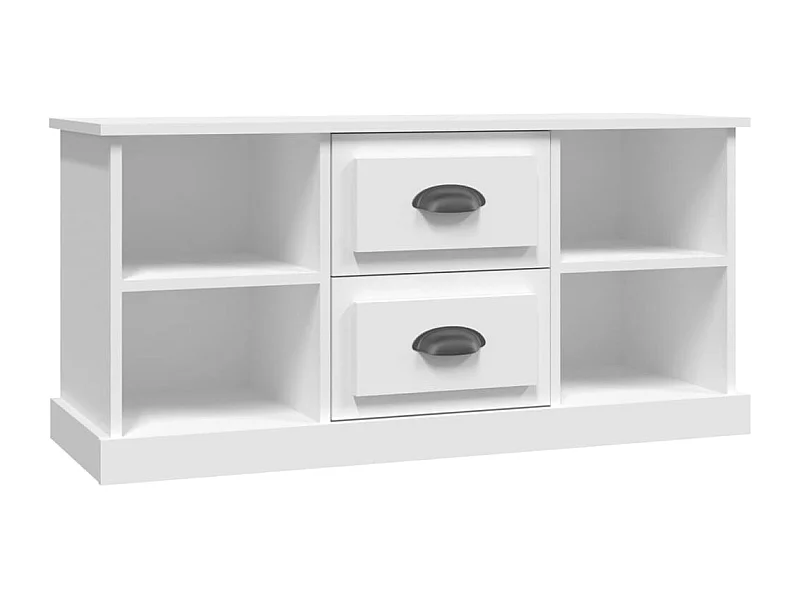 Dralinor  Mueble para TV madera contrachapada blanco 99,5x35,5x48 cm