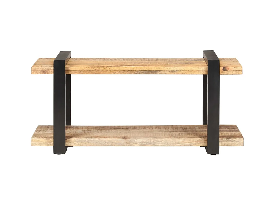 Gokce  Meuble TV 90x40x40 cm Bois de manguier brut