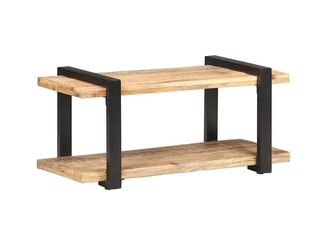 Gokce  Meuble TV 90x40x40 cm Bois de manguier brut