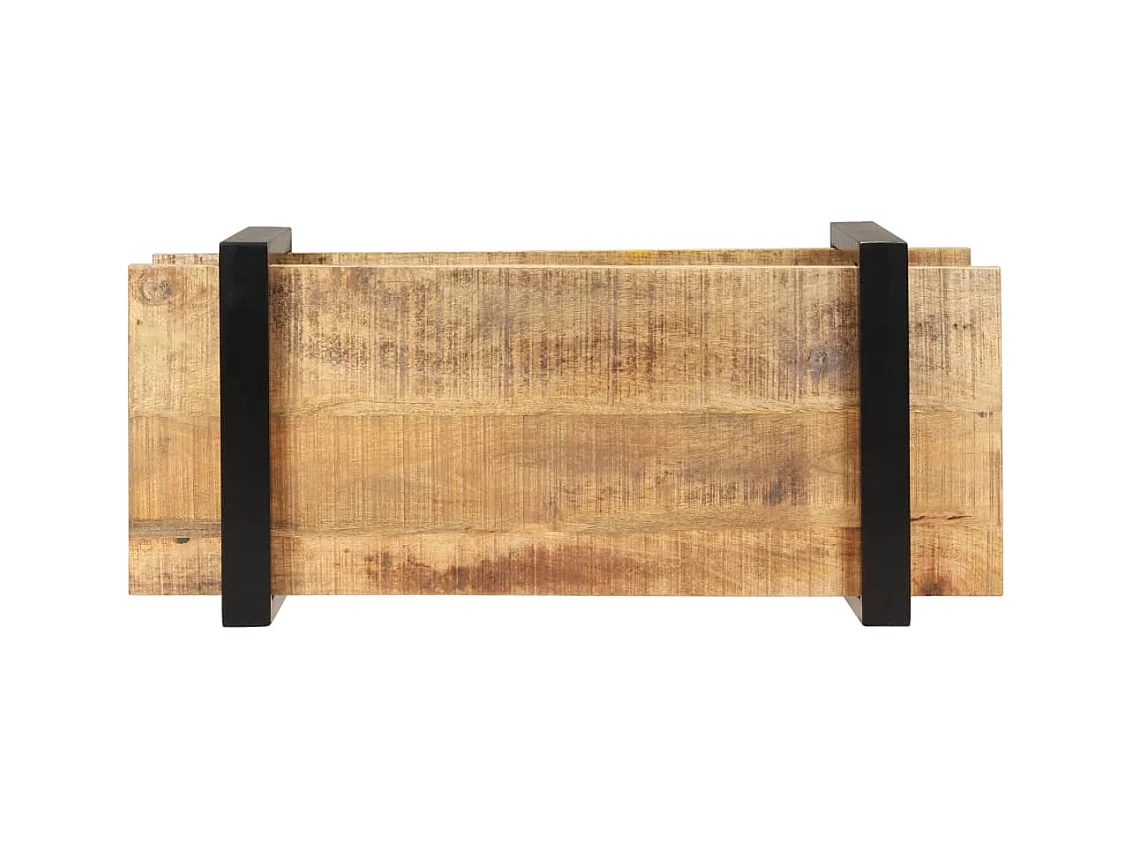 Gokce  Meuble TV 90x40x40 cm Bois de manguier brut