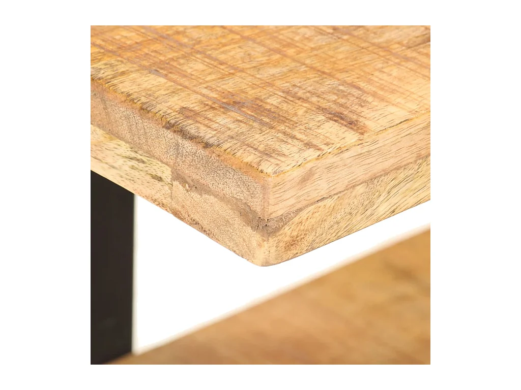 Gokce  Meuble TV 90x40x40 cm Bois de manguier brut