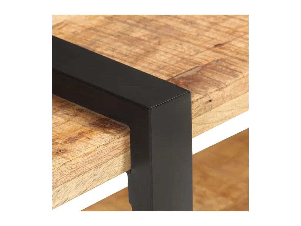 Gokce  Meuble TV 90x40x40 cm Bois de manguier brut