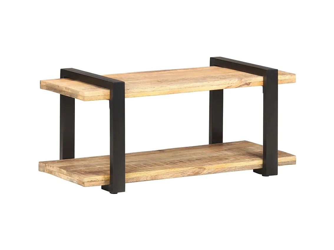 Gokce  Meuble TV 90x40x40 cm Bois de manguier brut