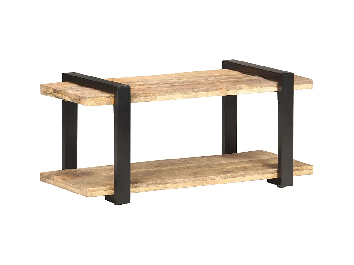 Gokce  Meuble TV 90x40x40 cm Bois de manguier brut