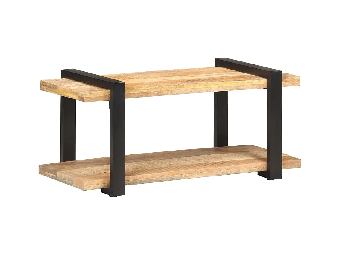 Gokce  Meuble TV 90x40x40 cm Bois de manguier brut