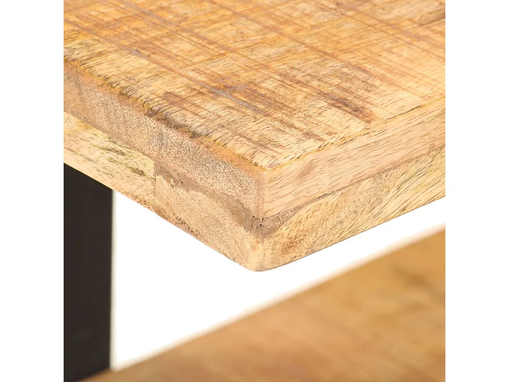 Gokce  Meuble TV 90x40x40 cm Bois de manguier brut