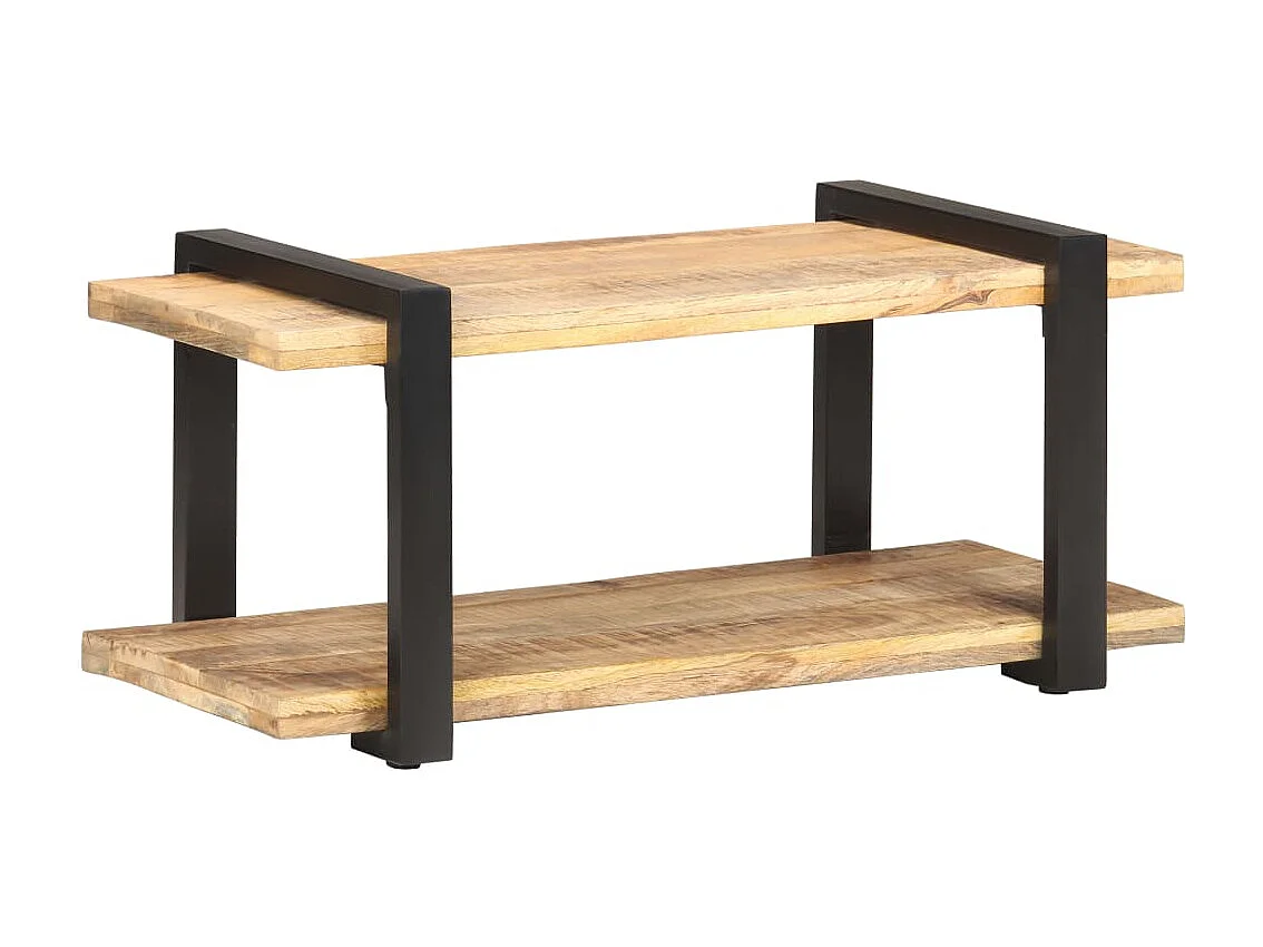 Gokce  Meuble TV 90x40x40 cm Bois de manguier brut