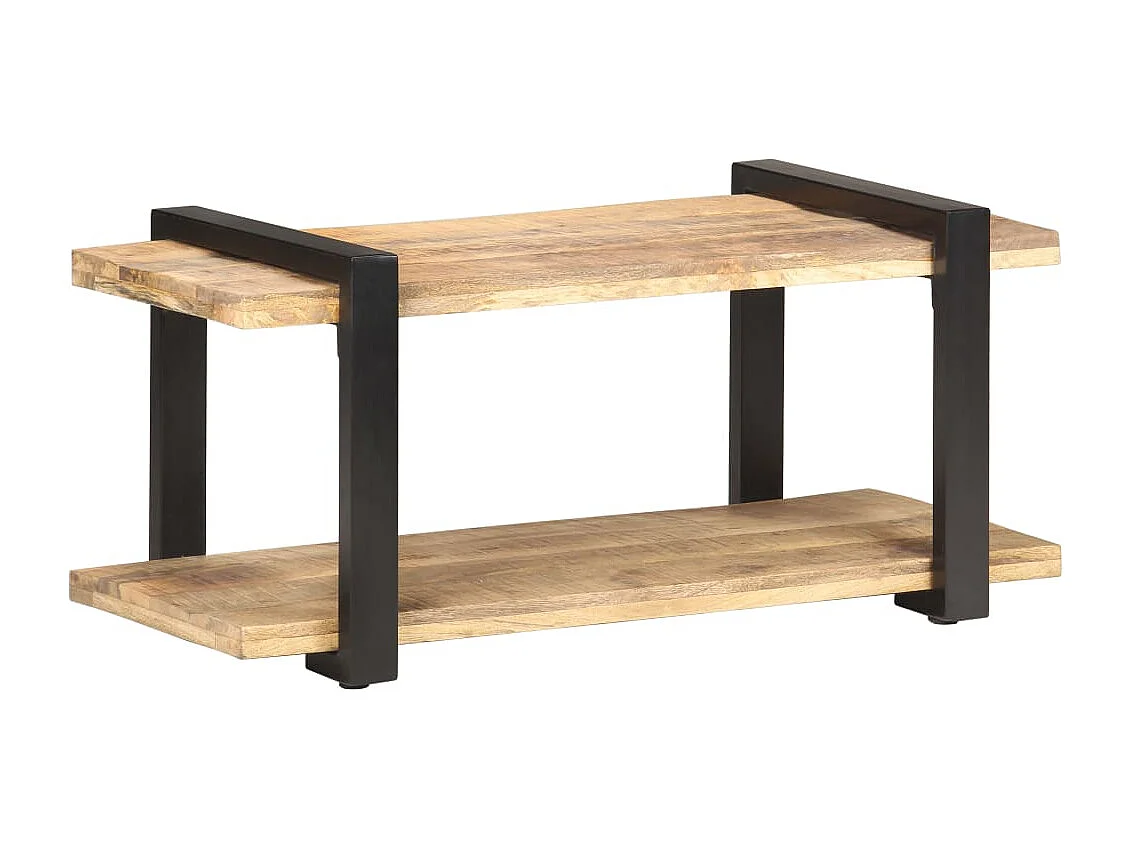 Gokce  Meuble TV 90x40x40 cm Bois de manguier brut