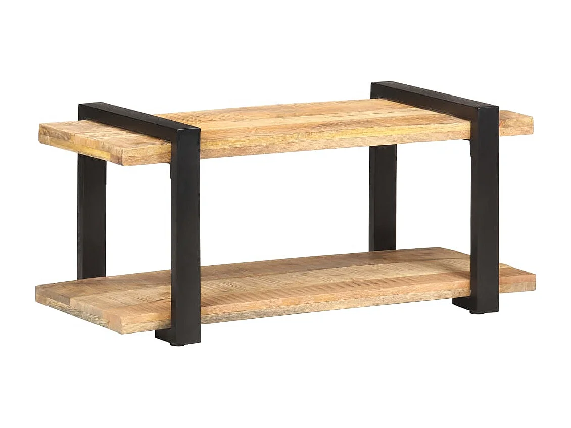 Gokce  Meuble TV 90x40x40 cm Bois de manguier brut