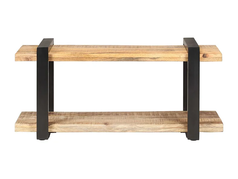 Gokce  Meuble TV 90x40x40 cm Bois de manguier brut