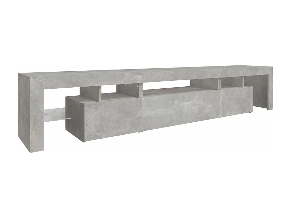 Tahlequah  Tv-meubel met LED-verlichting 215x36,5x40 cm betongrijs